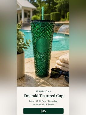 Starbucks Emerald Textured Cup